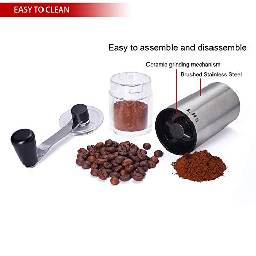 Coffee Grinder Stainless Steel Construction with Ceramic Conical Burr