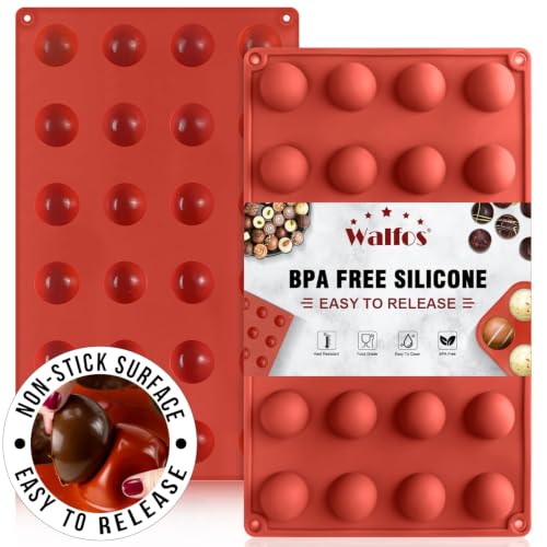 Mini 24 Cavity Semi Circular Silicone Mold (48 Count)