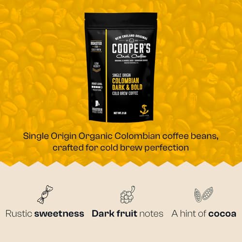 Cold Brew Coffee Colombian Reserve Single Origin Coarsely Whole Bean Coffee (32 Ounce)