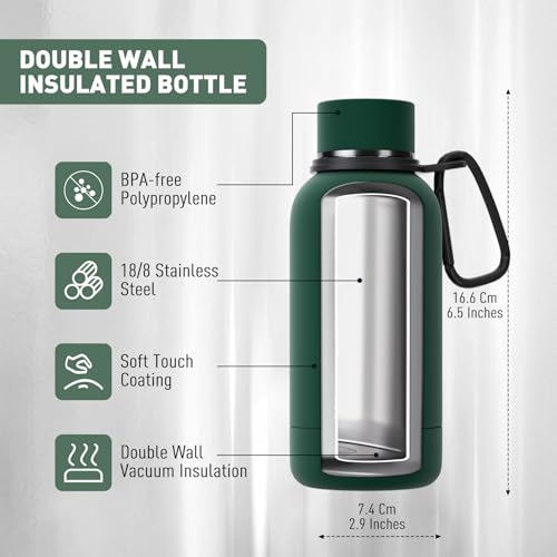 Small Water Bottle 12oz with Clip
