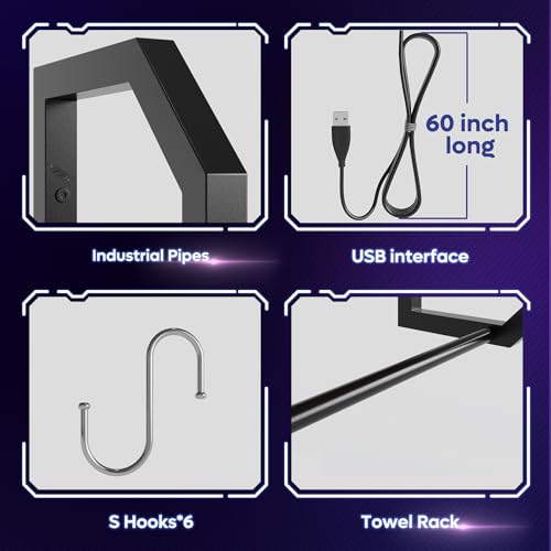 LED Gaming Floating Shelves