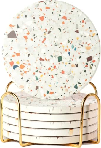 Terrazzo Coasters Set of 6 (6 Count)