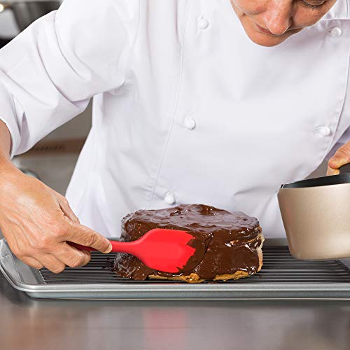 4 Piece Silicone Spatula Set with Stainless Steel Core