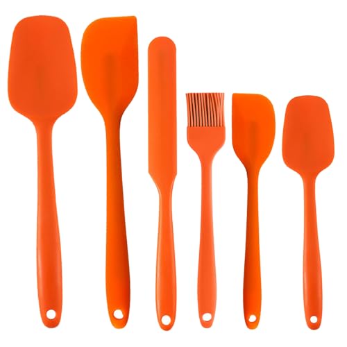 Heat Resistant Silicone Spatulas Set Food Grade Silicone Seamless One Piece Design BPA