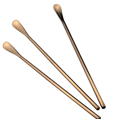 Rose Gold Matte Long Handle Spoon Cocktail Mixing Stirring Spoon 3pc (3 Count)
