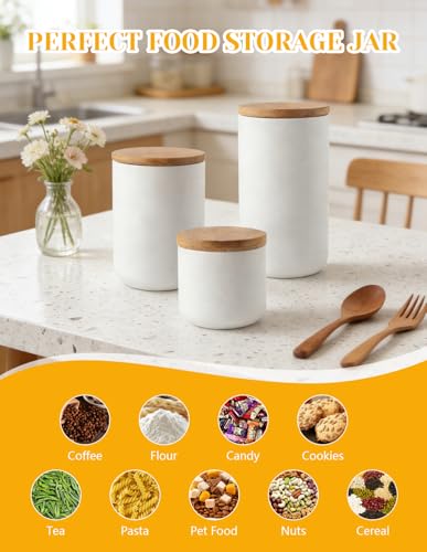 1000ml 33.8oz Ceramic Food Storage Containers with Lids