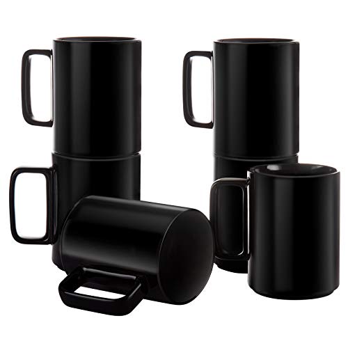 Large 15 Ounces Porcelain Coffee Mug Tea Mugs Set of 6 (6 Count)