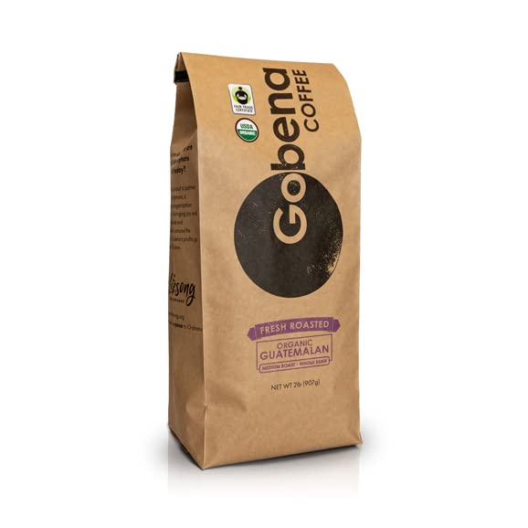 Coffee 2lb Fair Trade Organic Certified Guatemalan Whole Bean Medium Roast (32 Ounce)