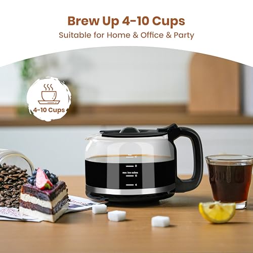 10 Cup Drip Coffee Maker with Built