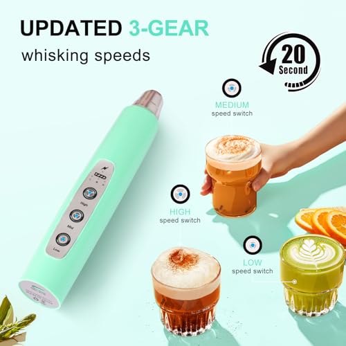 Handheld Milk Frother Wand for Coffee