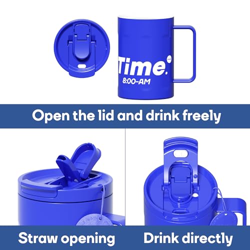 18 oz Stainless Steel Insulated Coffee Mug with Handle and Lid