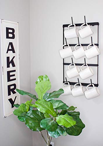 Mug Rack with Sturdy Steel Frame