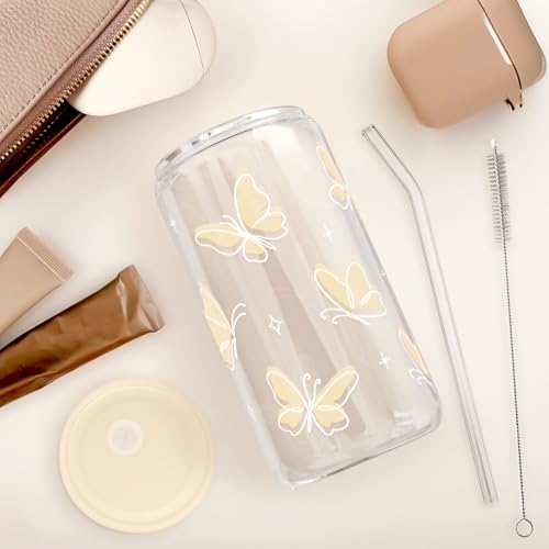 Butterfly Glass Can