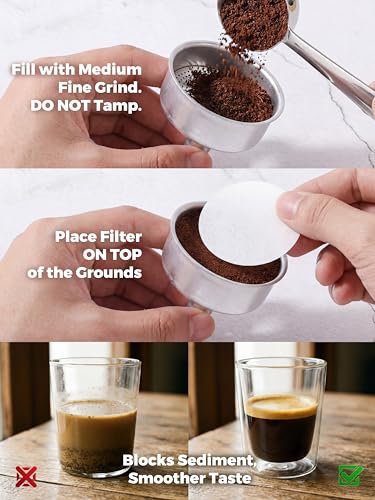 Moka Pot Stovetop Espresso Set & Cuban Coffee Maker 6 (10.2 Ounce)