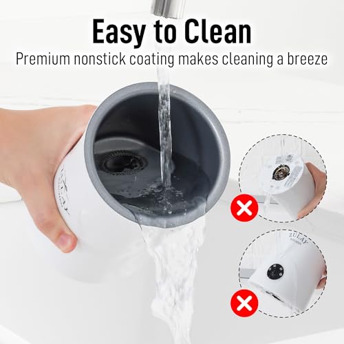 Zulay 4-in-1 Milk Frother and Steamer - Automatic Hot and Cold Foam Maker with Auto Shut Off & Temperature Control for Coffee, Latte, Cappuccino, Hot Chocolate - White