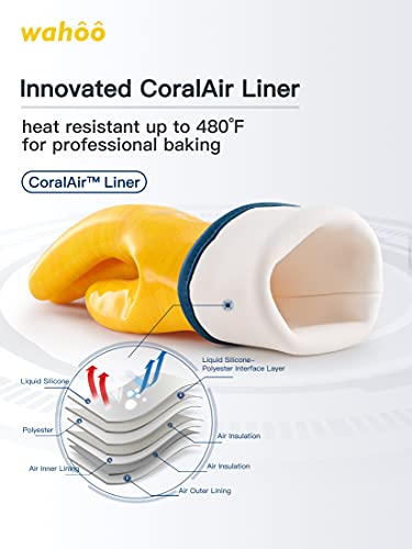 LANON Wahoo Liquid Silicone Oven Mitts (2 Count)