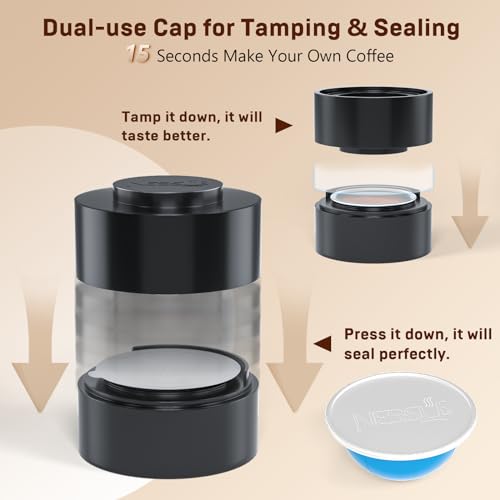 Reusable Pod Kit for Nespresso Pods Vertuo (100 Count)