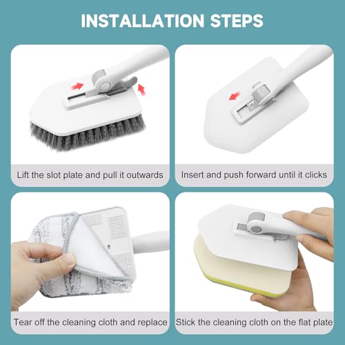 Shower Scrubber with Long Handle