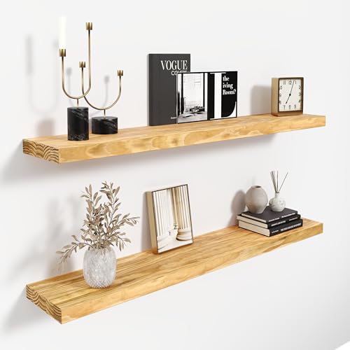 36'' Wood Floating Shelves for Wall (2 Count)