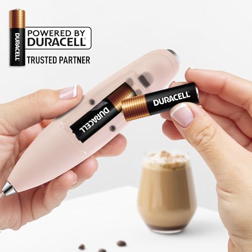 Powerful Milk Frother Wand With Duracell Batteries
