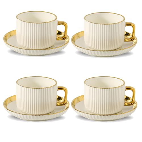 Cappuccino Cups with Saucers