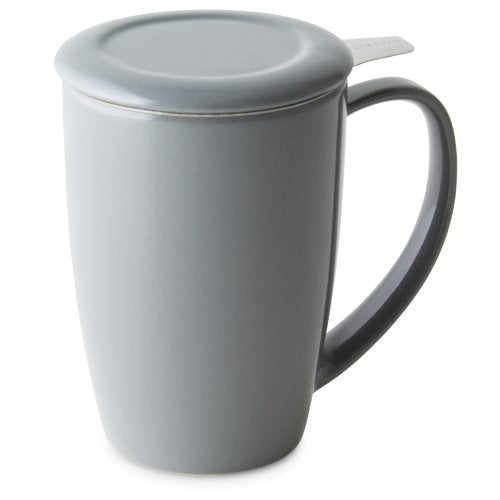 Curve Tall Tea Mug with Infuser and Lid 15 ounces