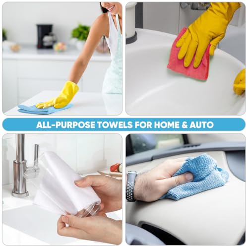 Microfiber Cleaning Cloth Roll (55 Count)