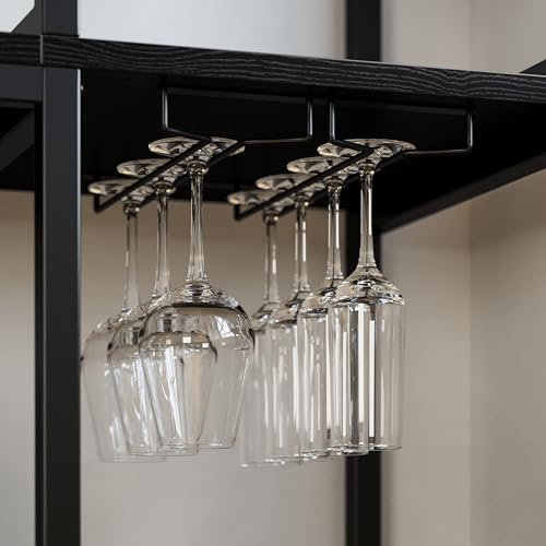 Bakers Rack with Cabinet and Power Outlet
