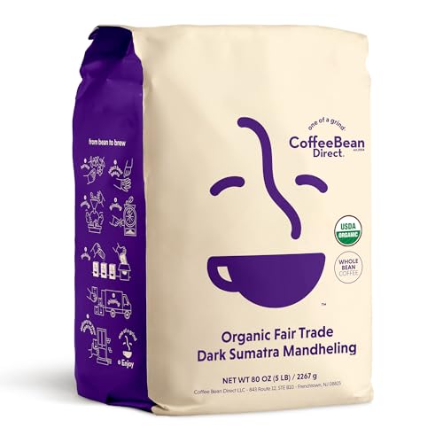 Organic Fair Trade Dark Sumatra Mandheling (80 Ounce)