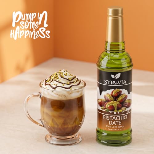 Coffee Syrup Pistachio Date Flavored Syrup for Drinks (25.4 Fl Oz)