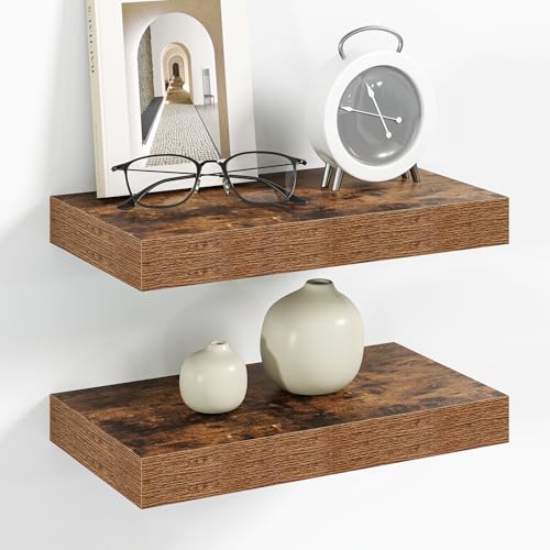 12 Inch Floating Shelves Wall Mounted for Display (2 Count)