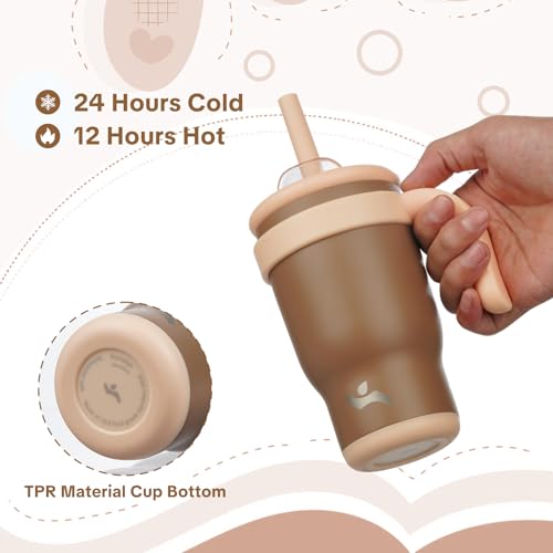 14 oz Tumbler with Handle and Straw