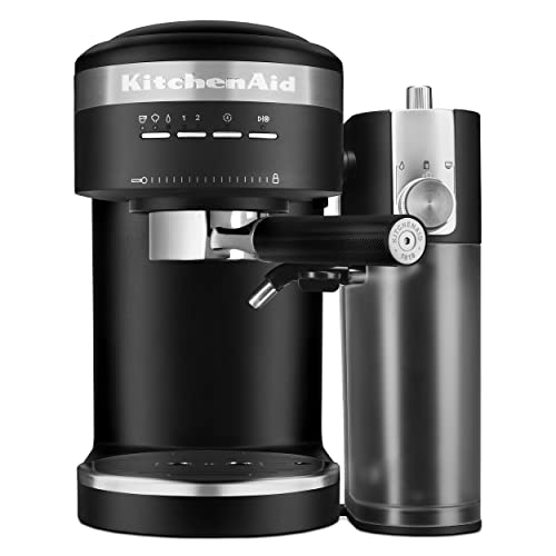 Semi Automatic Espresso Machine and Automatic Milk Frother Attachment