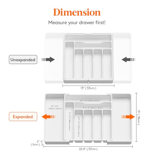 Expandable Silverware Drawer Organizer