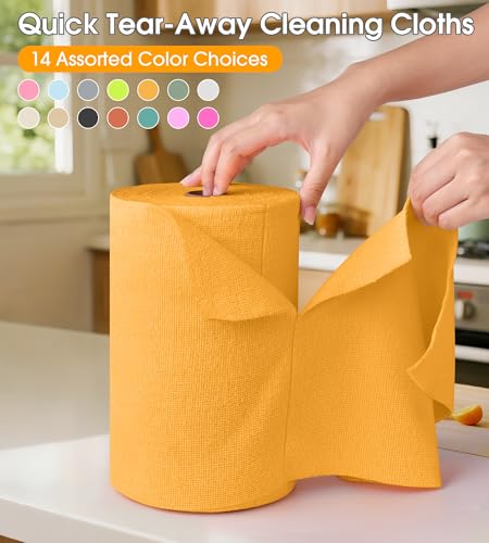 Microfiber Cleaning Cloth Roll (100 Count)