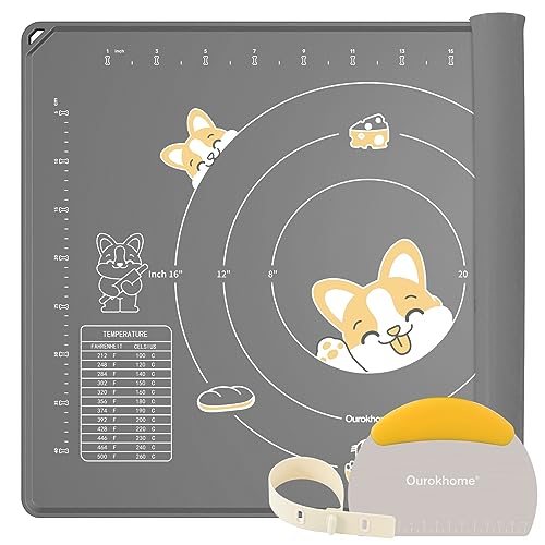 Silicone Baking Mat Sheet and Pastry Dough Cutter