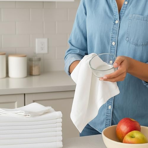 Flour Sack Tea Towels for Kitchen (3 Count)