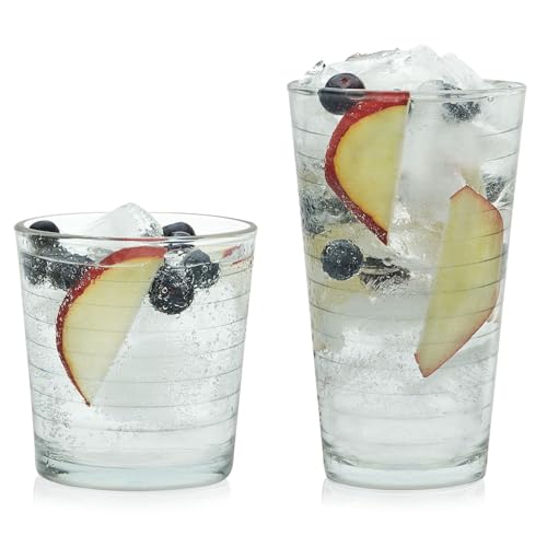 Hoops Tumbler and Rock Glass Set