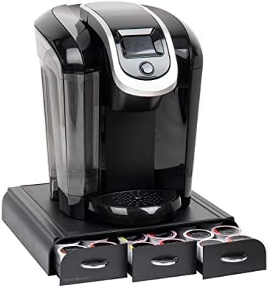 Mind Reader Single Serve Coffee Pod Organizer with 3 Drawers, 36 Pod Capacity, 13.5