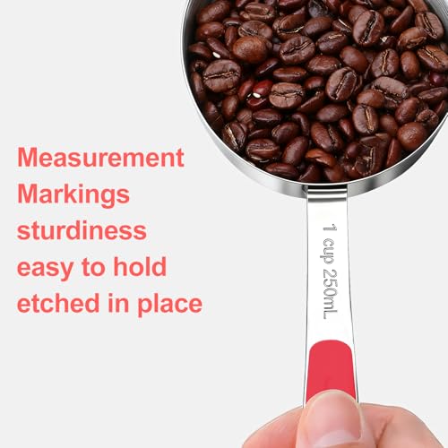 Measuring Cups and Spoons Set Stainless Steel 10 Piece for Cooking and Baking (10 Count)