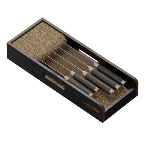 Knife Drawer Organizer Bamboo Insert Dock