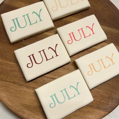 Alphabet Letter Stencils for Cookies Baking (16 Count)