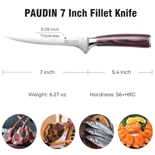Fillet Knife 7 Inch Boning Knife