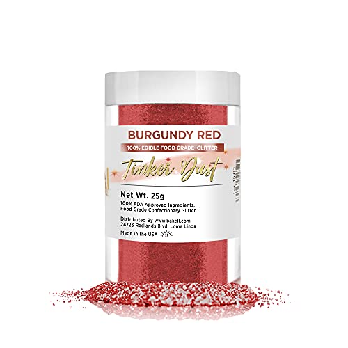 Bulk Size Red Tinker Dust Edible Glitter Jar
