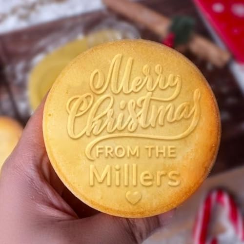 2025 Personalized Christmas Cookie Stamp Unique 3D Embossed Design Fun Tool for Baking Art