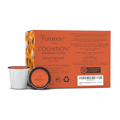 Cognition Decaf Mushroom Coffee Pods (10 Count)