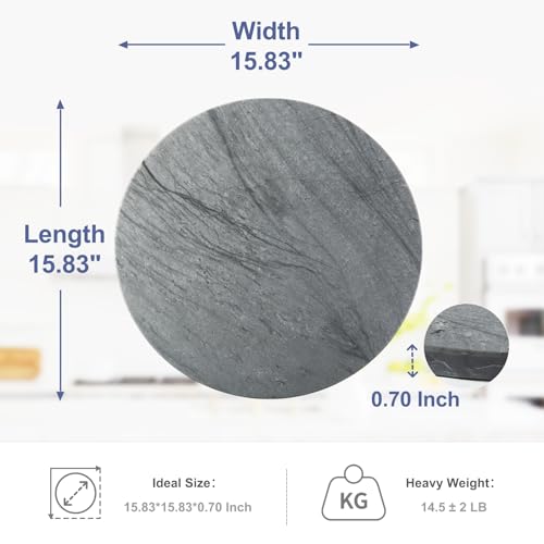 16" Grey Marble Pastry Cutting Board
