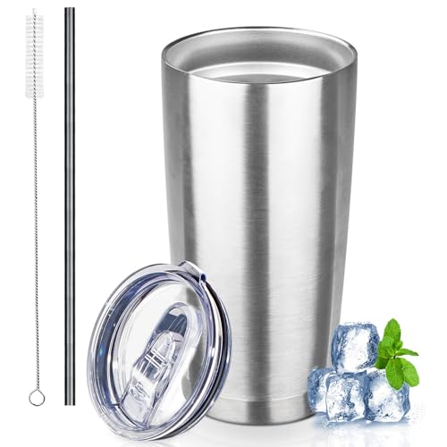 20 oz Tumbler with Lids and Straws