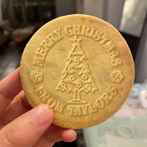 2025 Personalized Christmas Cookie Stamp Unique 3D Embossed Design Fun Tool for Baking Art