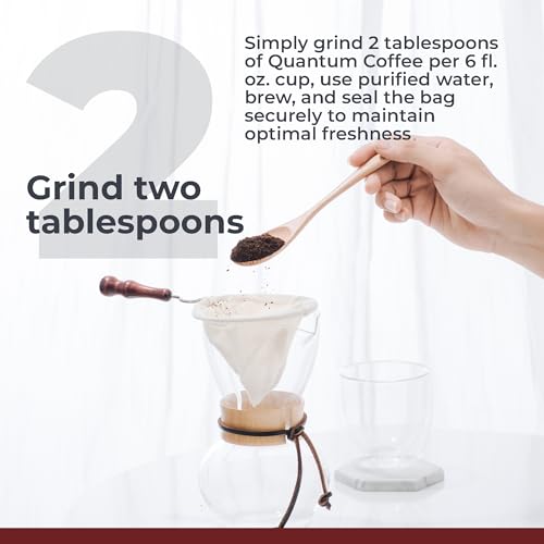 Quantum Organic Whole Roasted Coffee Beans (16 Ounce)